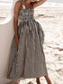 'Sancia' Striped Maxi Dress - Celes Fashion